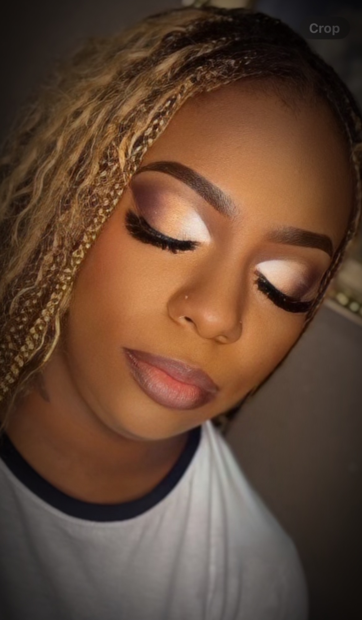 Bold eye makeup look